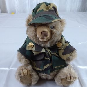 Vintage Military Army Ground Force Teddy Bear